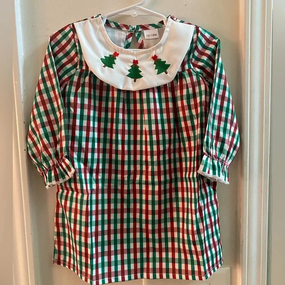New Embroidered Christmas Dress